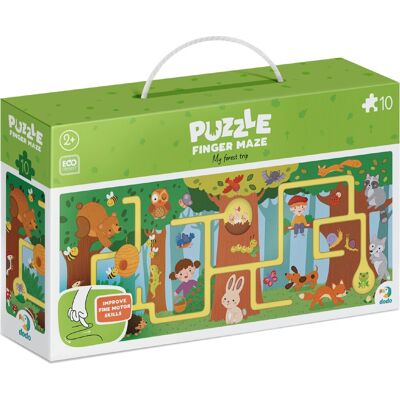 DODO Puzzle Labyrint Cesta lesem 10 dílků DODO Puzzle Labyrint Cesta lesem 10 dílků