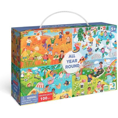 DODO Puzzle Během celého roku 100 dílků DODO Puzzle Během celého roku 100 dílků