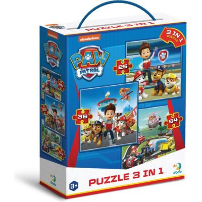 DODO Puzzle Tlapková patrola Připravení do akce 3v1 (25,36,54 dílků) DODO Puzzle Tlapková patrola Připravení do akce 3v1 (25,36,54 dílků)