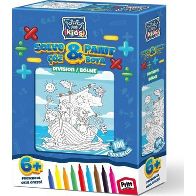 ART PUZZLE Vybarvovací puzzle Dělení 100 dílků ART PUZZLE Vybarvovací puzzle Dělení 100 dílků