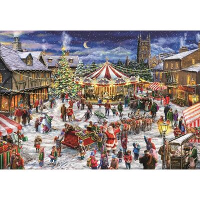 CLEMENTONI Puzzle Vánoční trhy 1500 dílků CLEMENTONI Puzzle Vánoční trhy 1500 dílků