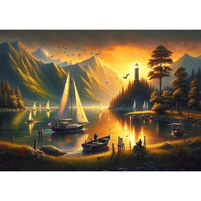 ART PUZZLE Puzzle Zlaté břehy 1000 dílků ART PUZZLE Puzzle Zlaté břehy 1000 dílků
