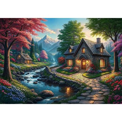 ART PUZZLE Puzzle Rajská ulička 1000 dílků ART PUZZLE Puzzle Rajská ulička 1000 dílků