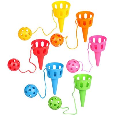 Merco - Cup Ball Catcher 6 - Plast - 6 Pohárků - Hračky Merco - Cup Ball Catcher 6 - Plast - 6 Pohárků - Hračky