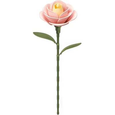 ROBOTIME Rokr Floral Art: 3D puzzle Světle růžová kamélie 37 dílků ROBOTIME Rokr Floral Art: 3D puzzle Světle růžová kamélie 37 dílků