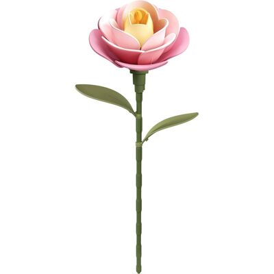 ROBOTIME Rokr Floral Art: 3D puzzle Růžová kamélie 37 dílků ROBOTIME Rokr Floral Art: 3D puzzle Růžová kamélie 37 dílků