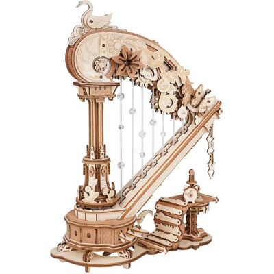 ROBOTIME Rokr 3D dřevěné puzzle Kouzelná harfa (hrací skříňka) 350 dílků ROBOTIME Rokr 3D dřevěné puzzle Kouzelná harfa (hrací skříňka) 350 dílků