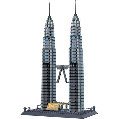Wange 5213 Petronas Twin Towers Kuala Lumpur 1158 dílků Wange 5213 Petronas Twin Towers Kuala Lumpur 1158 dílků