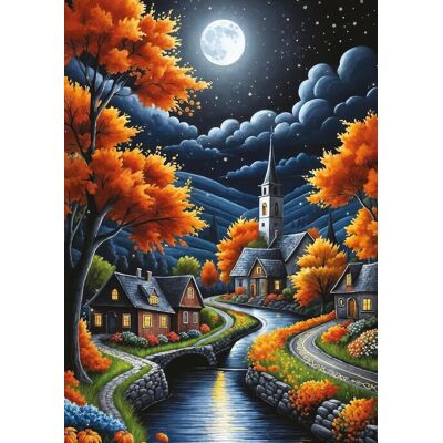 ART PUZZLE Puzzle Kouzelná podzimní noc 1000 dílků ART PUZZLE Puzzle Kouzelná podzimní noc 1000 dílků