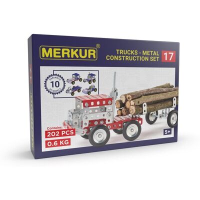 Merkur M 017 Nákladní auto - Stavebnice - 10 Modelů - 202 Dílů Merkur M 017 Nákladní auto - Stavebnice - 10 Modelů - 202 Dílů