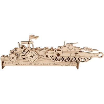 UGEARS 3D Brave UA Tractor 51 dílků UGEARS 3D Brave UA Tractor 51 dílků