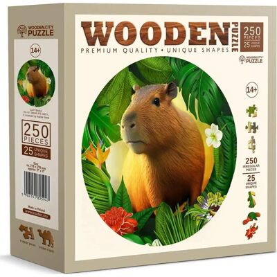 WoodenCity - Kapybara - 250 dílků - puzzle WoodenCity - Kapybara - 250 dílků - puzzle