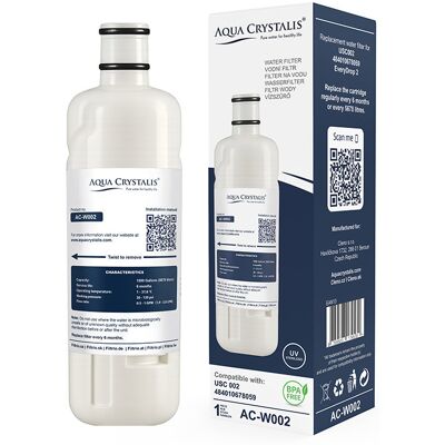 Aqua Crystalis Vodní filtr AC-W002 pro lednice Whirlpool (Náhrada USC002) Aqua Crystalis Vodní filtr AC-W002 pro lednice Whirlpool (Náhrada USC002)