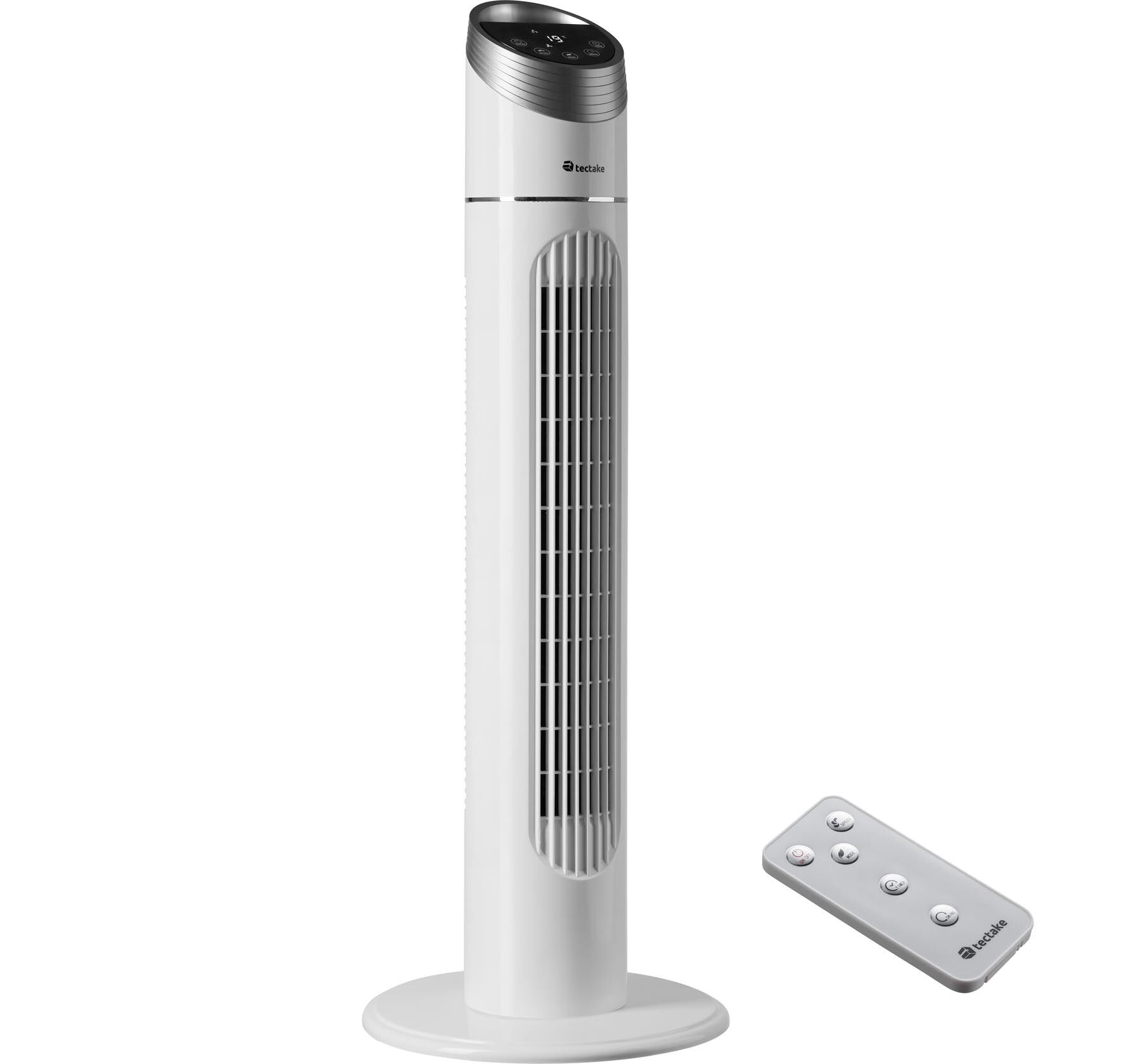 tectake Sloupový ventilátor 90 cm - bílá
