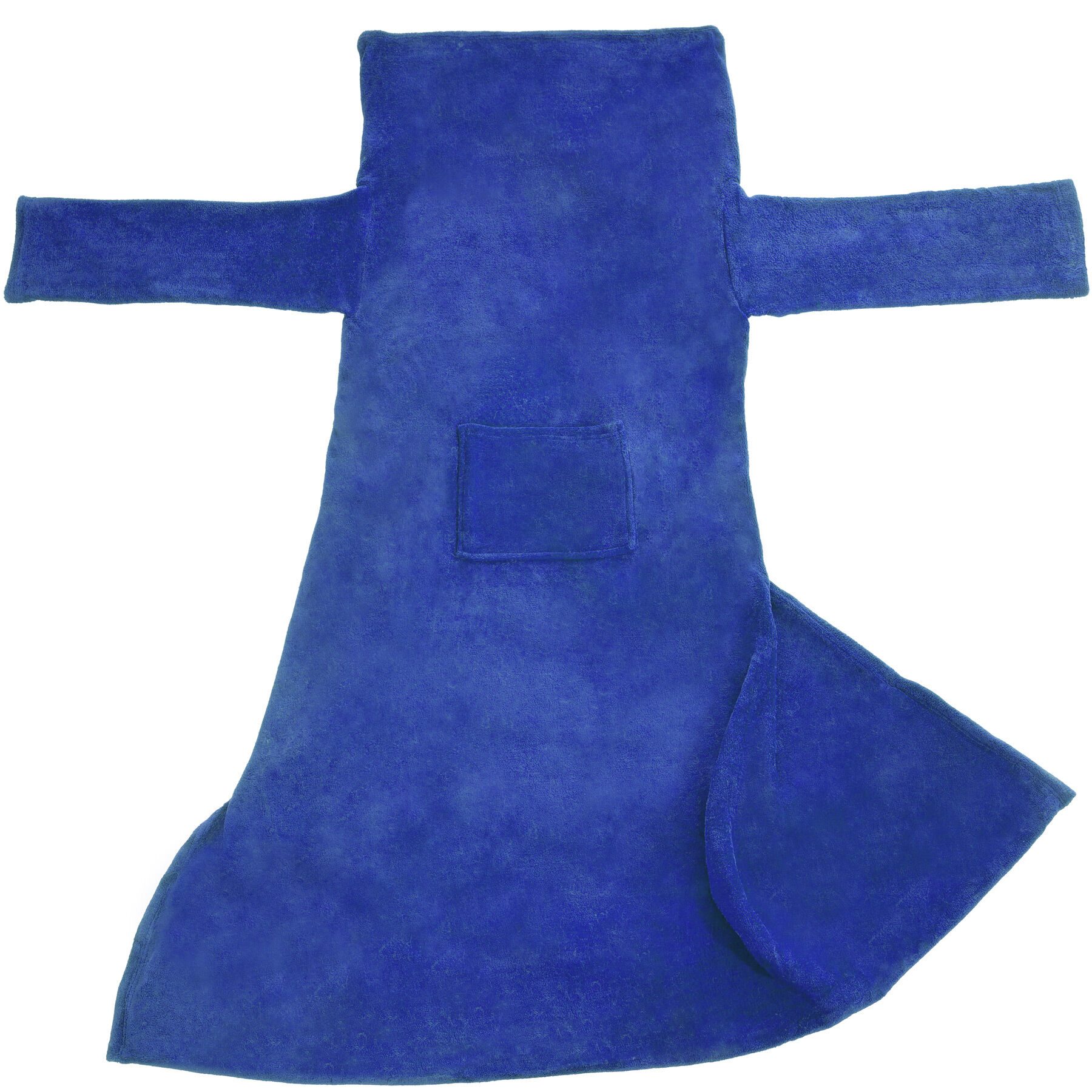tectake Deka s rukávy - 200 x 170 cm,modrá
