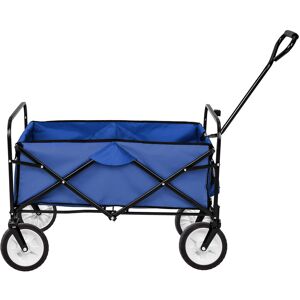 tectake Zahradní přepravní vozík skládací - modrá
