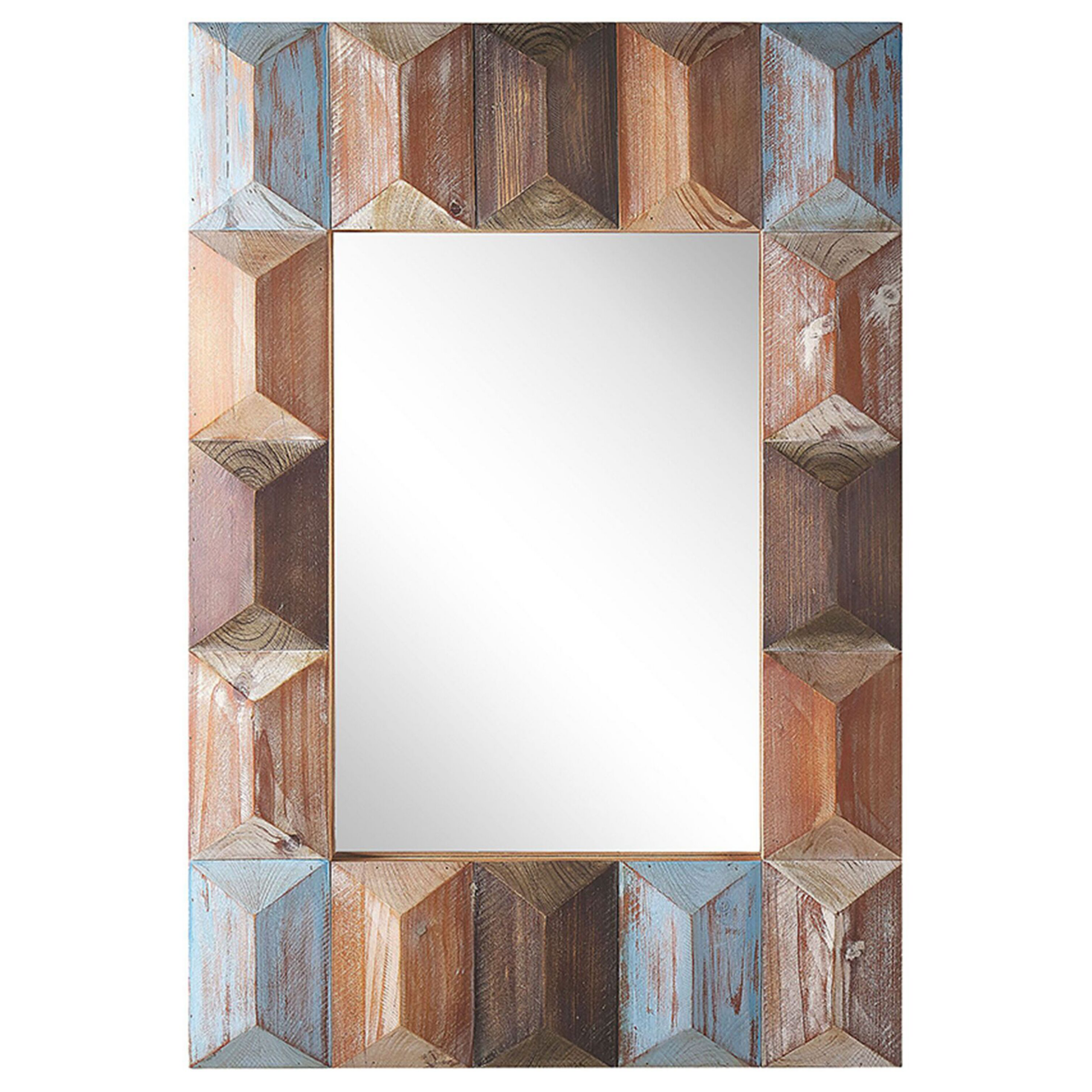 Beliani Nástěnné zrcadlo 63 x 90 cm vícebarevné HIZOTE