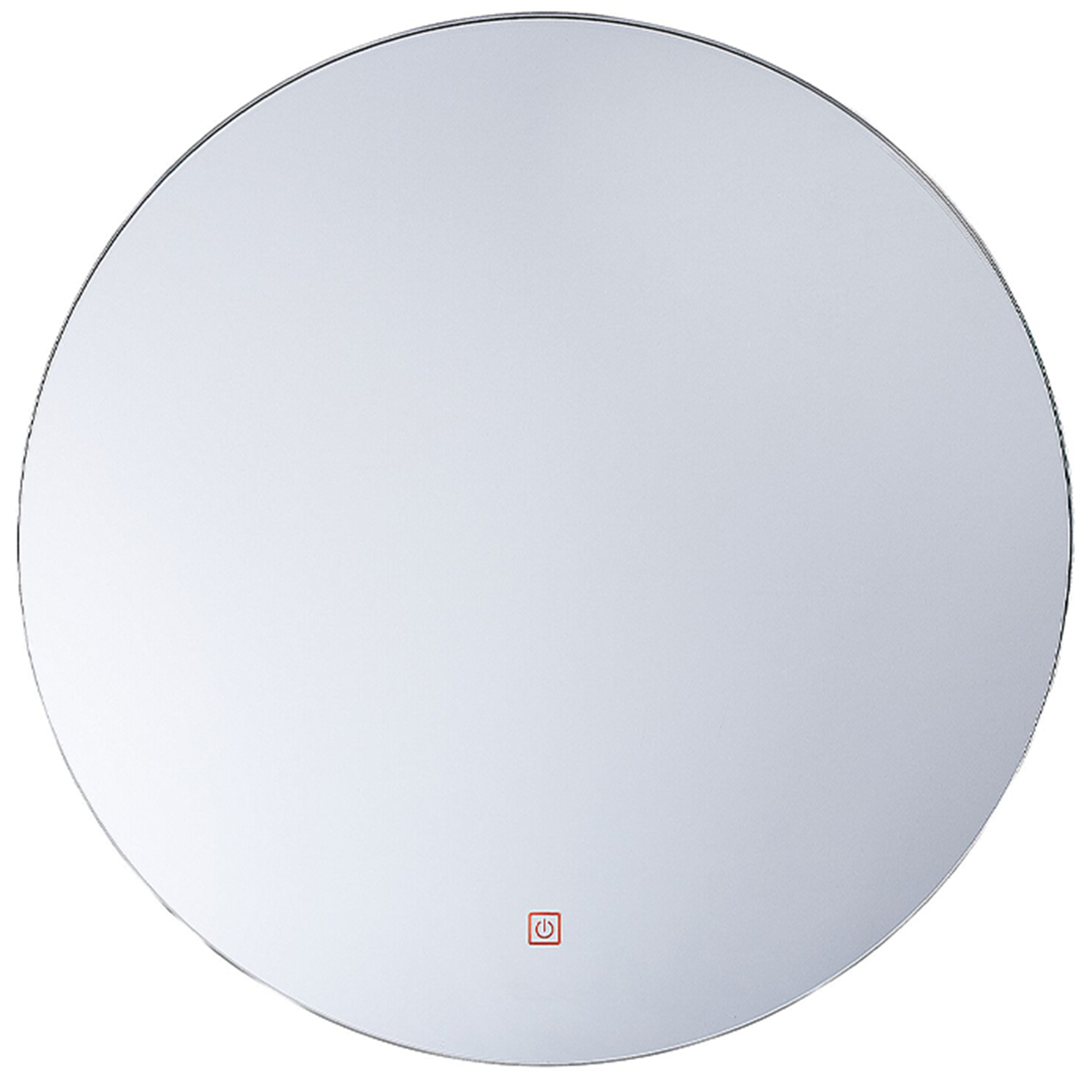 Beliani Koupelnové zrcadlo s LED osvětlením kulaté ø 60 cm CALLAC