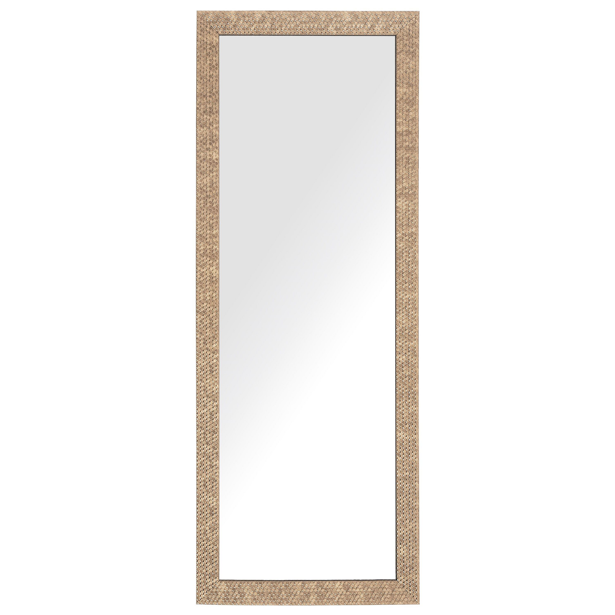 Beliani Nástěnné zrcadlo AJACCIO 50 x 130 cm mosaz