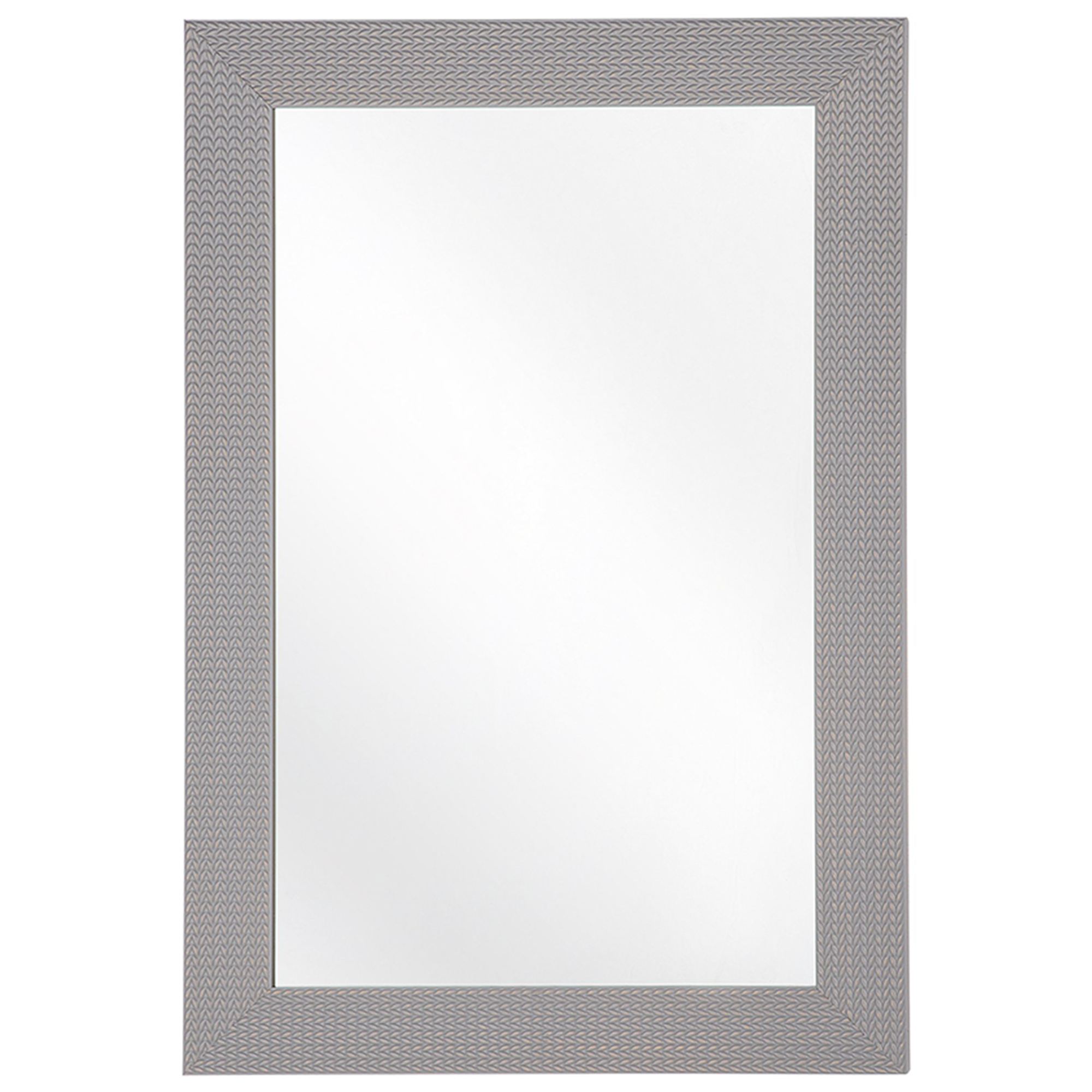 Beliani Zrcadlo šedé LELAVANDOU 60x90