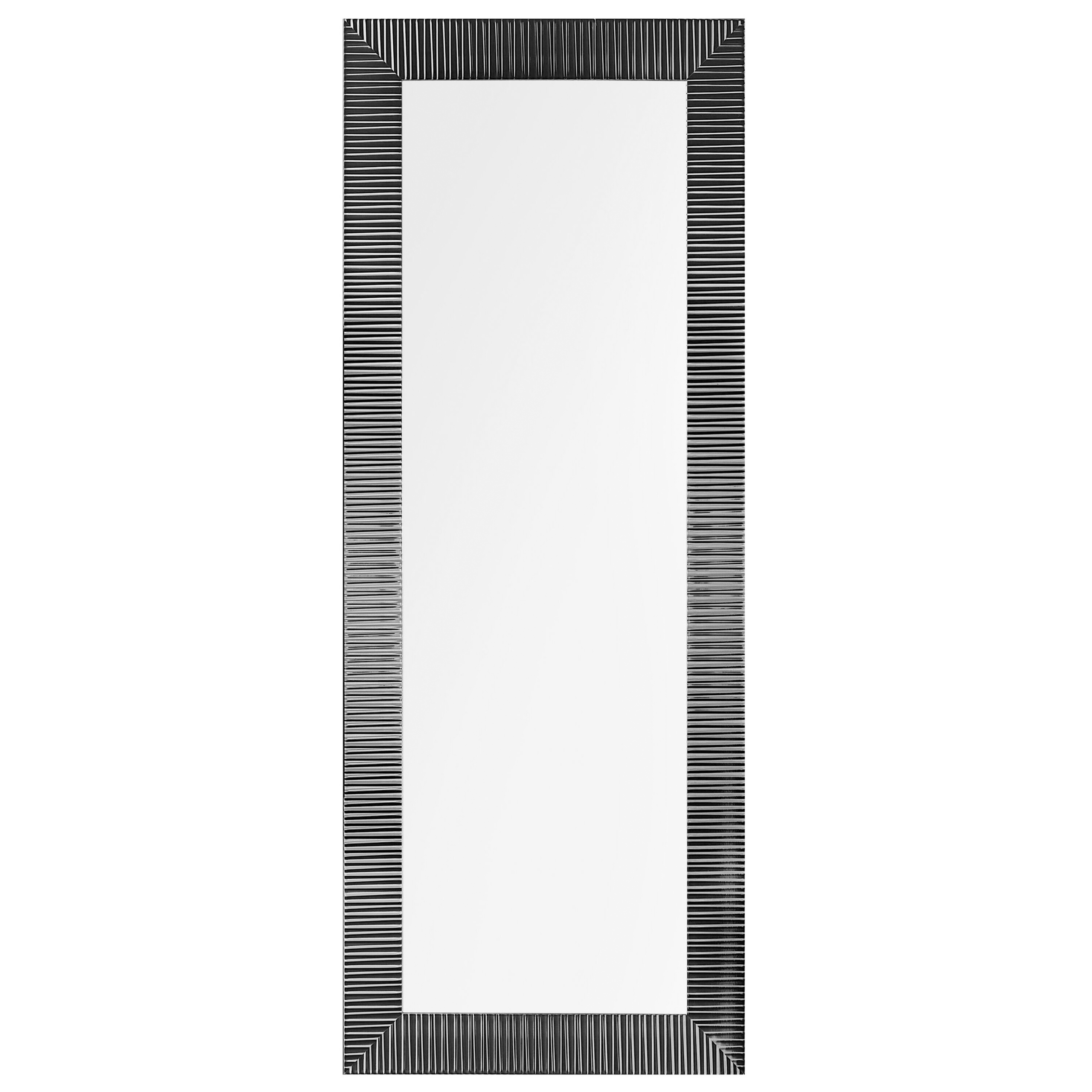 Beliani Nástěnné zrcadlo 50 x 130 cm černé DRAVEIL