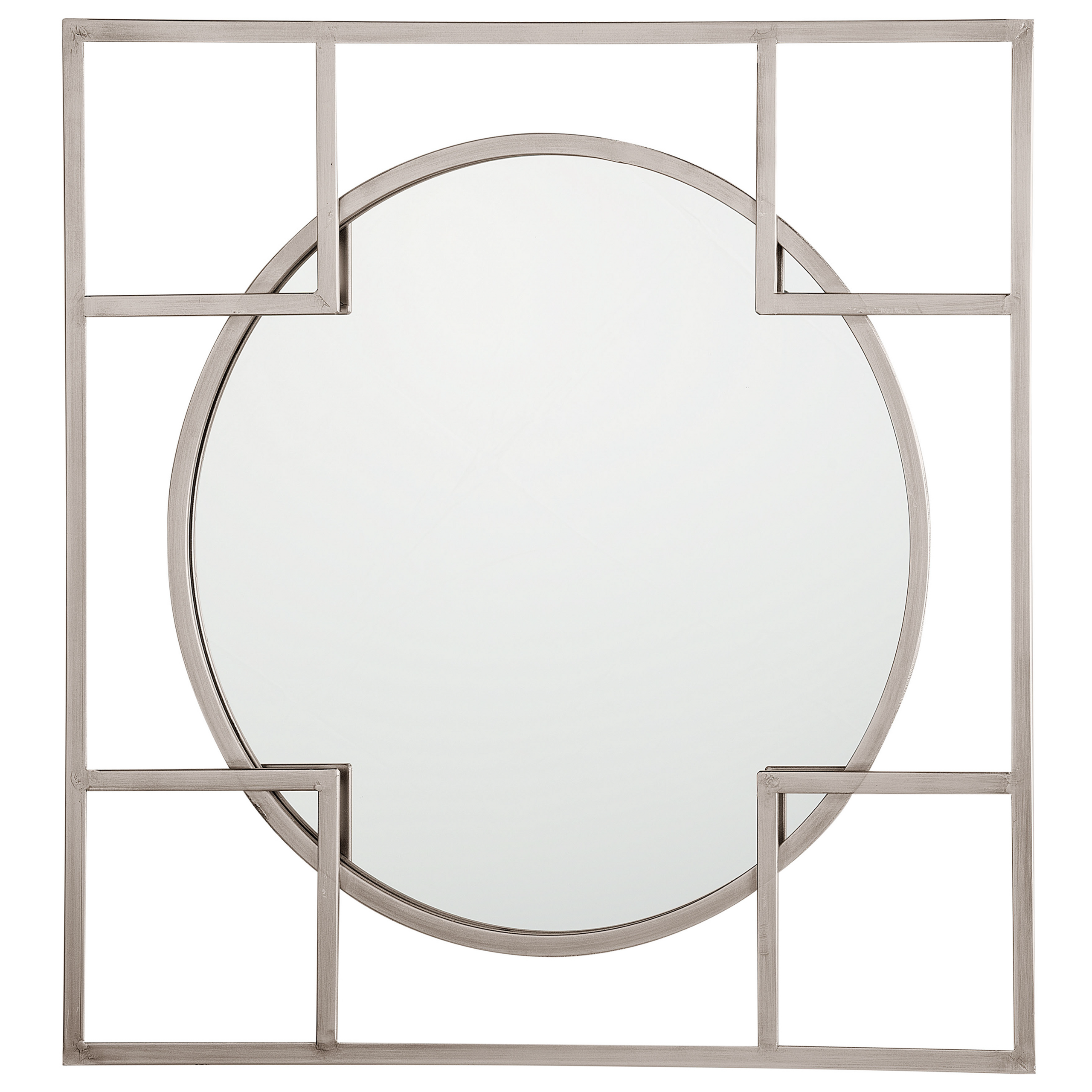 Beliani Nástěnné zrcadlo 71 x 71 cm stříbrné APOLIMA
