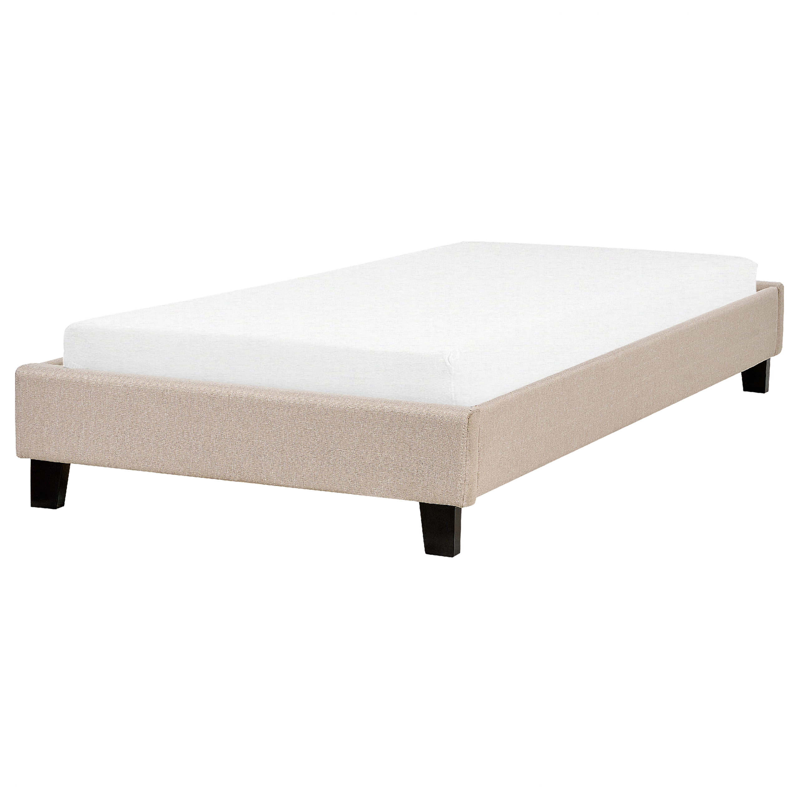 Beliani Béžová čalouněná postel 90x200 cm ROANNE