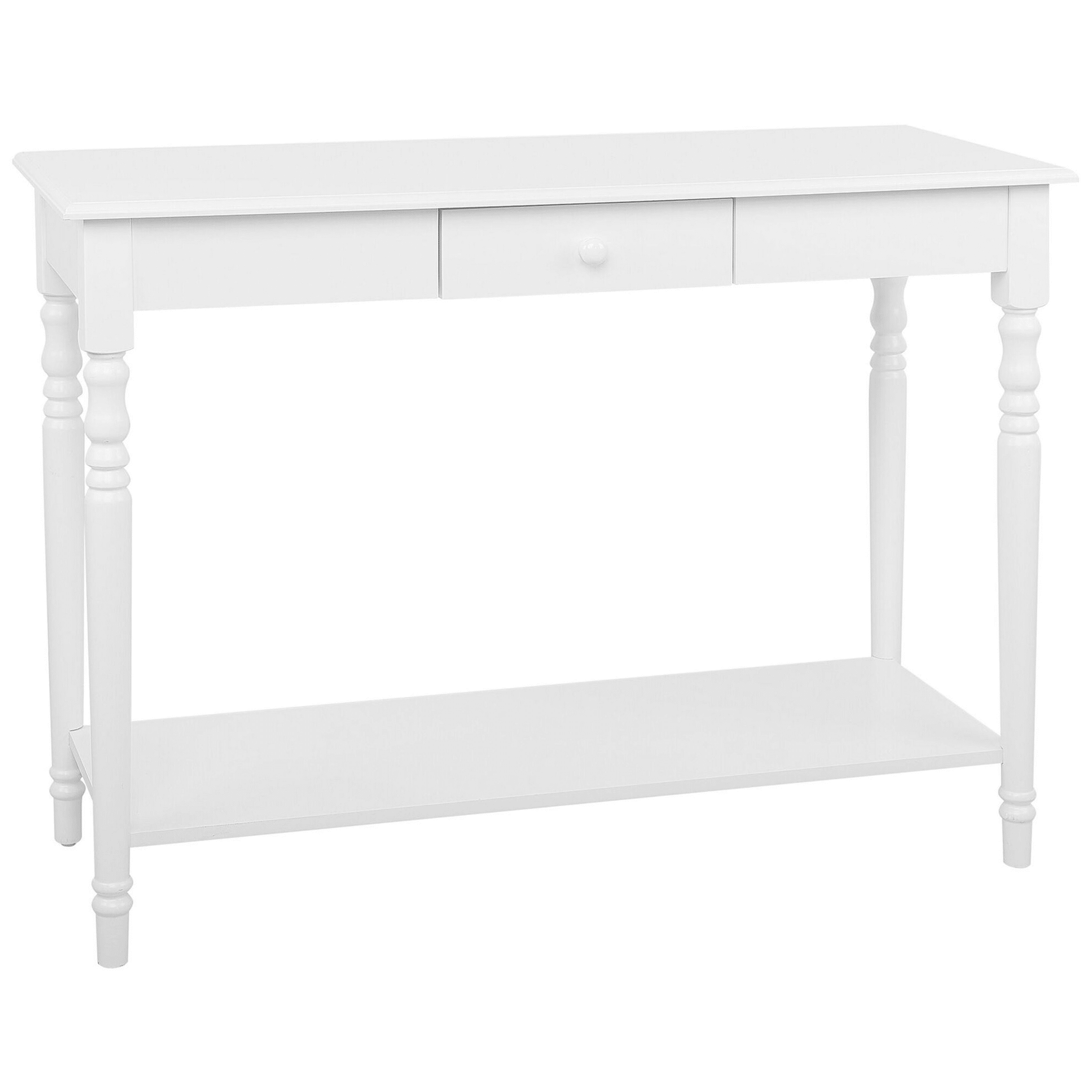 Beliani Bílý konzolový stolek TOBAGO