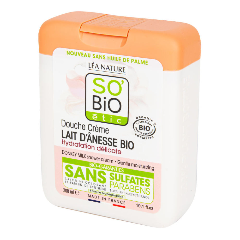 So’Bio étic Gel sprchový a koupelový s oslím mlékem 300 ml BIO   SO’BiO étic
