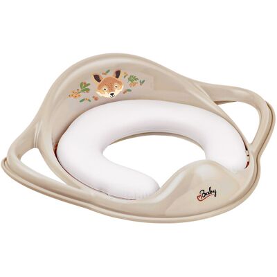 MALTEX Redukce na WC s úchyty měkká The Nature Buddies Liška Beige MALTEX Redukce na WC s úchyty měkká The Nature Buddies Liška Beige