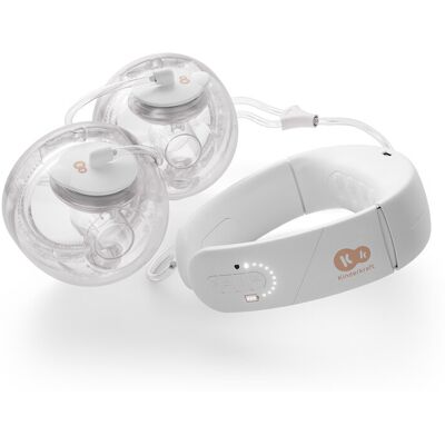 KINDERKRAFT Odsávačka mateřského mléka s funkcí ohřevu krku Double Hands-free Gentleneste KINDERKRAFT Odsávačka mateřského mléka s funkcí ohřevu krku Double Hands-free Gentleneste
