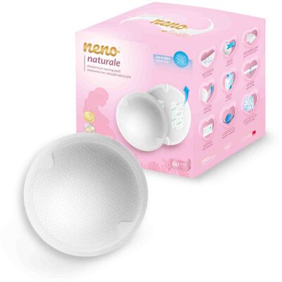 NENO Vložky do podprsenky Naturale ultratenké 6-vrstvé s bambusovým vláknem, samolepící, 60 ks NENO Vložky do podprsenky Naturale ultratenké 6-vrstvé s bambusovým vláknem, samolepící, 60 ks