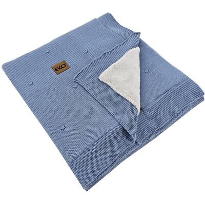 EKO Deka pletená s podšívkou Jeans 100x80 cm EKO Deka pletená s podšívkou Jeans 100x80 cm