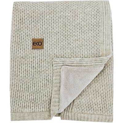 EKO Deka pletená s podšívkou Beige 100x80 cm EKO Deka pletená s podšívkou Beige 100x80 cm