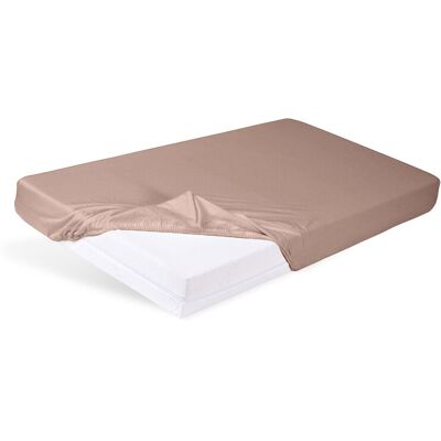 BABYMATEX Prostěradlo napínací Jersey 60x120cm světle hnědé BABYMATEX Prostěradlo napínací Jersey 60x120cm světle hnědé