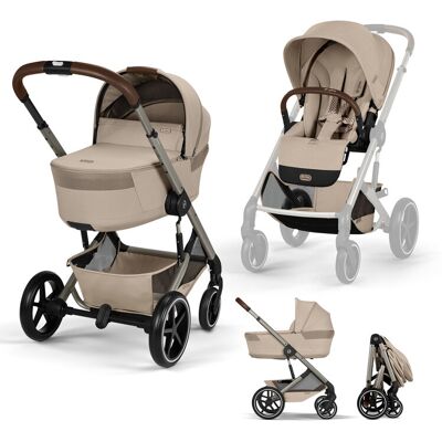 CYBEX Kočárek kombinovaný Balios S Lux & Balios Fold Cot Almond Beige Gold CYBEX Kočárek kombinovaný Balios S Lux & Balios Fold Cot Almond Beige Gold