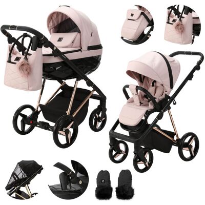 ADAMEX Kočárek kombinovaný Quantum Special Edition Pink/Rosegold ADAMEX Kočárek kombinovaný Quantum Special Edition Pink/Rosegold