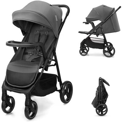 KINDERKRAFT Kočárek sportovní Trig 3 Tray Granite Grey KINDERKRAFT Kočárek sportovní Trig 3 Tray Granite Grey