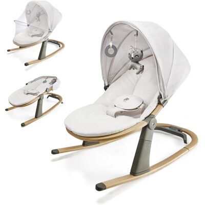 KINDERKRAFT Lehátko Elsu Grey, do 9kg KINDERKRAFT Lehátko Elsu Grey, do 9kg