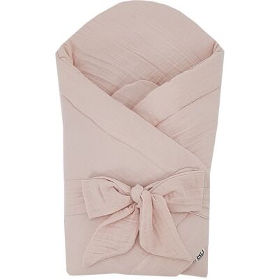 EKO Zavinovačka mušelínová bez vyztužení Powder pink 75x75 cm EKO Zavinovačka mušelínová bez vyztužení Powder pink 75x75 cm