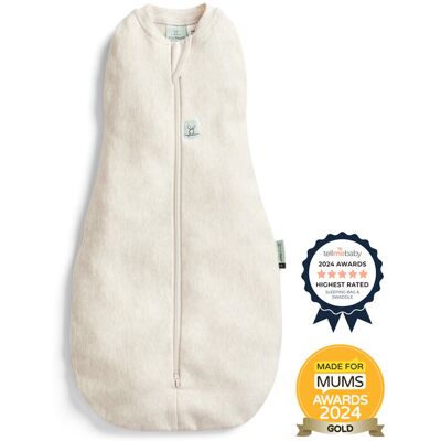 ERGOPOUCH Zavinovačka a pytel na spaní 2v1 Cocoon Oatmeal Marle 0-3m, 3-6kg, 0,2tog ERGOPOUCH Zavinovačka a pytel na spaní 2v1 Cocoon Oatmeal Marle 0-3m, 3-6kg, 0,2tog
