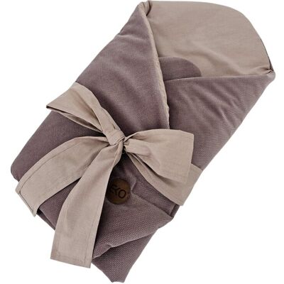 EKO Zavinovačka bavlněná Velvet s kokosovou vyjímatelnou vložkou a mašlí Dark Pink 75x75cm EKO Zavinovačka bavlněná Velvet s kokosovou vyjímatelnou vložkou a mašlí Dark Pink 75x75cm