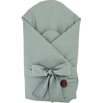 EKO Zavinovačka bavlněná s kokosovou vyjímatelnou vložkou a mašlí Olive Green75x75cm EKO Zavinovačka bavlněná s kokosovou vyjímatelnou vložkou a mašlí Olive Green75x75cm