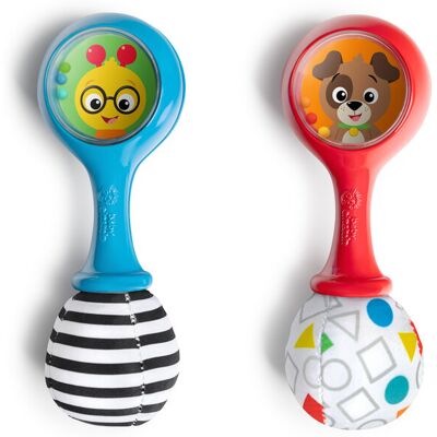 BABY EINSTEIN Hračka chrastítko Shake & Groove™ 2ks, 3m+ BABY EINSTEIN Hračka chrastítko Shake & Groove™ 2ks, 3m+