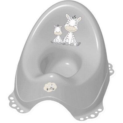 MALTEX Nočník protiskluzový s hudbou Zebra Grey MALTEX Nočník protiskluzový s hudbou Zebra Grey