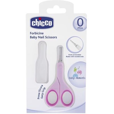 CHICCO Nůžky s kulatou špičkou růžová CHICCO Nůžky s kulatou špičkou růžová