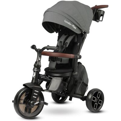 QPLAY Tříkolka Comfo Max Grey, 7v1, věk 10-72 měsíců QPLAY Tříkolka Comfo Max Grey, 7v1, věk 10-72 měsíců