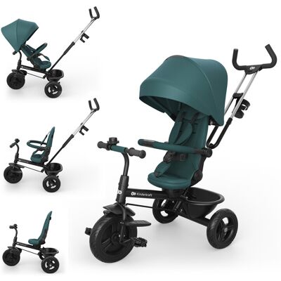 KINDERKRAFT Tříkolka Aston 2 Plus Green, 9m+ KINDERKRAFT Tříkolka Aston 2 Plus Green, 9m+