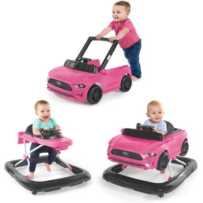 BRIGHT STARTS Chodítko 3v1 Ford Mustang Pink 6m+, do 12 kg BRIGHT STARTS Chodítko 3v1 Ford Mustang Pink 6m+, do 12 kg