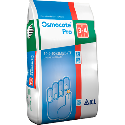 ICL Osmocote Pro 3-4M 25 kg 19-09-10+2MgO+TE ICL Osmocote Pro 3-4M 25 kg 19-09-10+2MgO+TE